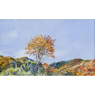 The Solitary Tree in Glen Cluanie by Gill Williams