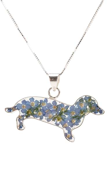 Shrieking Violet Dachshund Pendant