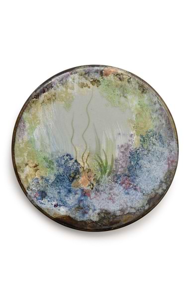 Highland Stoneware Small Round Celadon Stand