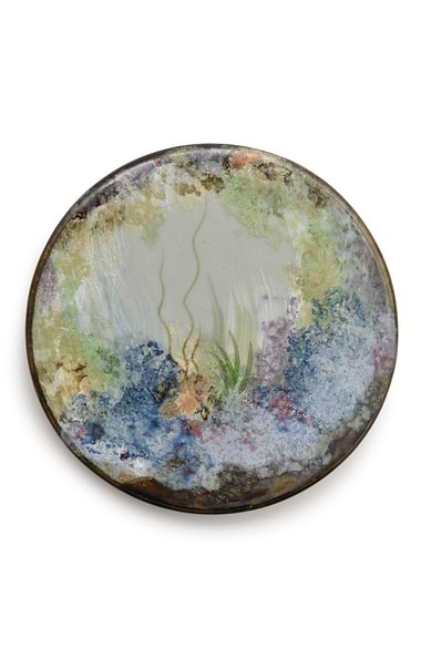 Highland Stoneware Small Round Celadon Stand