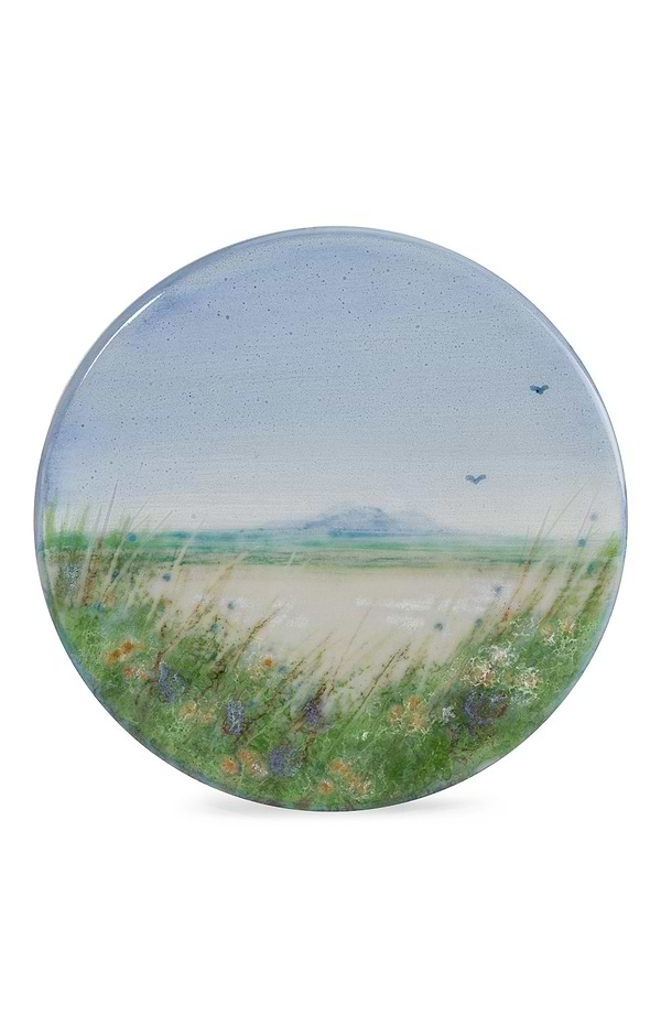 Highland Stoneware Small Round Celadon Stand