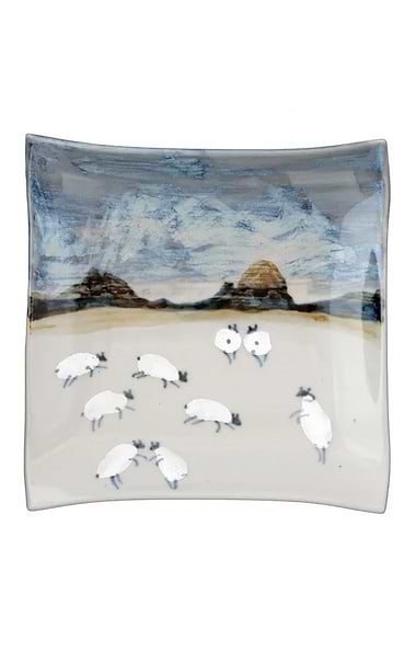 Highland Stoneware 17cm Square Dish