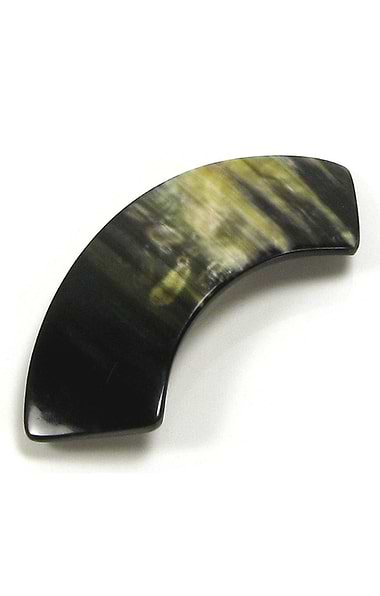 Arched Ox Horn Hair Slide