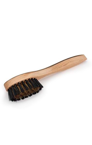 Boxed Suede Shoe Brush Ox Horn