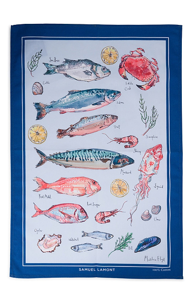 Illustrated Tea Towel