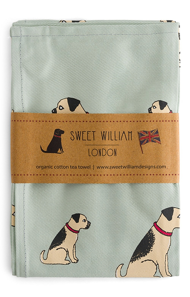 Organic Cotton Dog Tea Towel