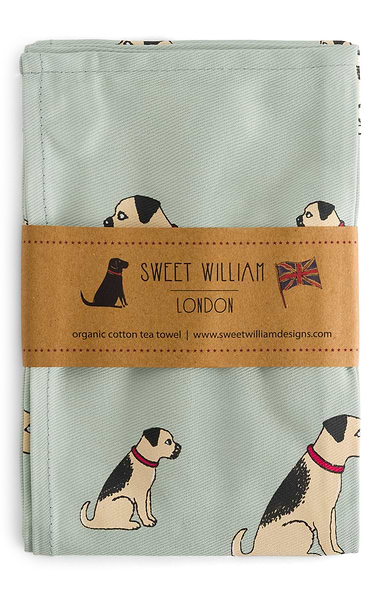 Organic Cotton Dog Tea Towel
