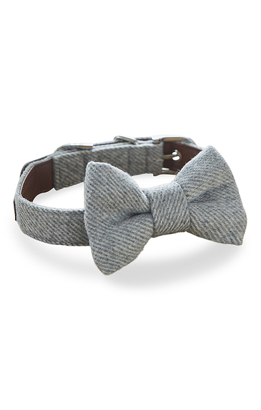 Elegant Tweed Dog Bow Tie