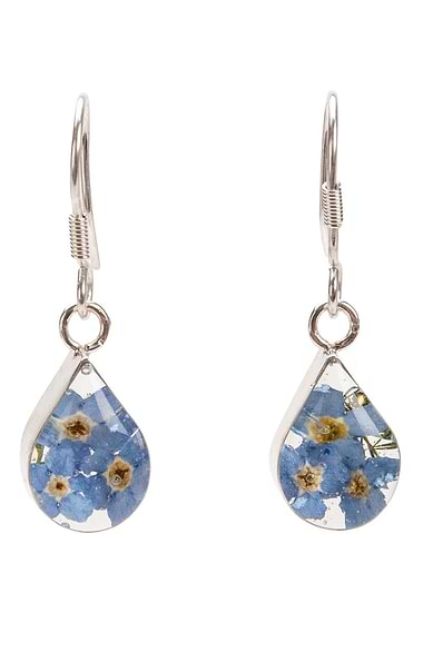 Shrieking Violet Teardrop Earrings