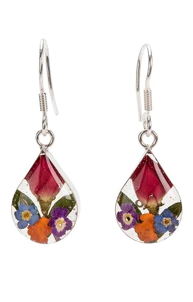 Shrieking Violet Teardrop Earrings