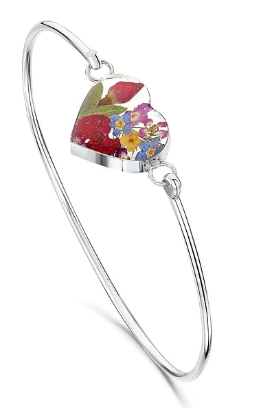 Shrieking Violet Heart Bangle