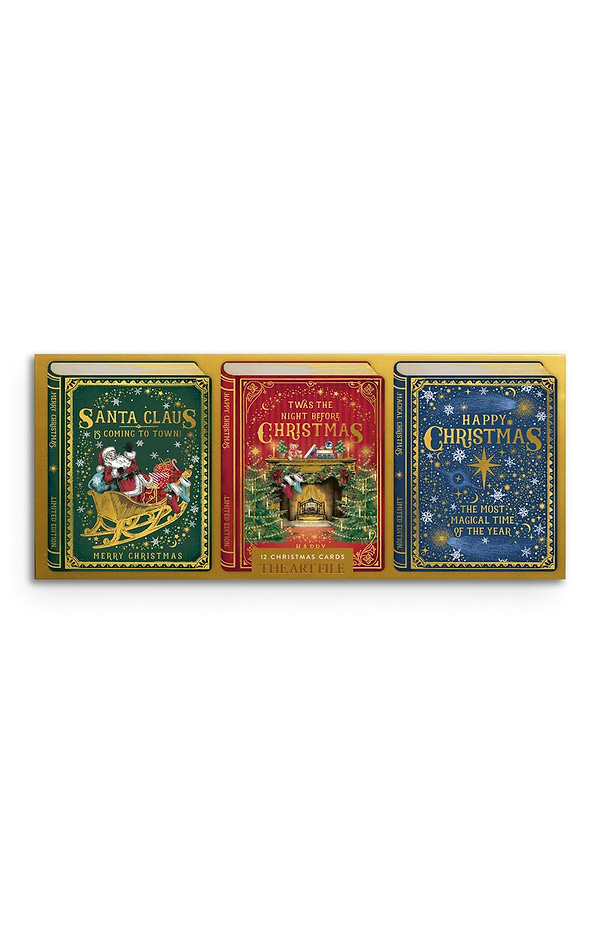 Box Of 12 Christmas Cards In 3 Designs