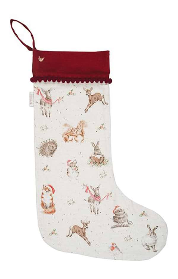 Woodland Animal Christmas Stocking