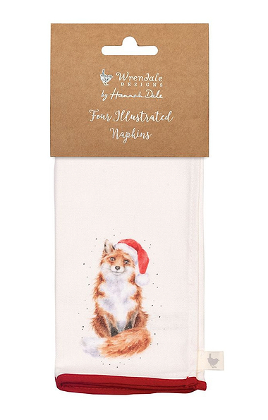 Set of Four Christmas Napkins