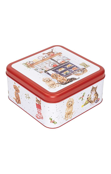 Christmas Square Tin