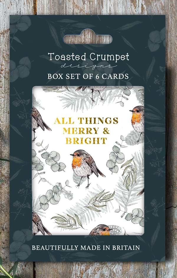 Toasted Crumpet Set of Six Christmas Cards