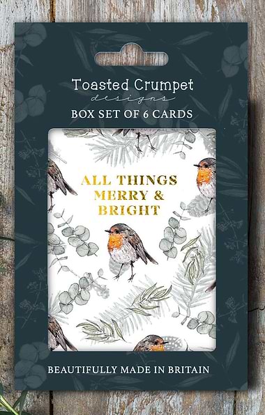 Toasted Crumpet Set of Six Christmas Cards