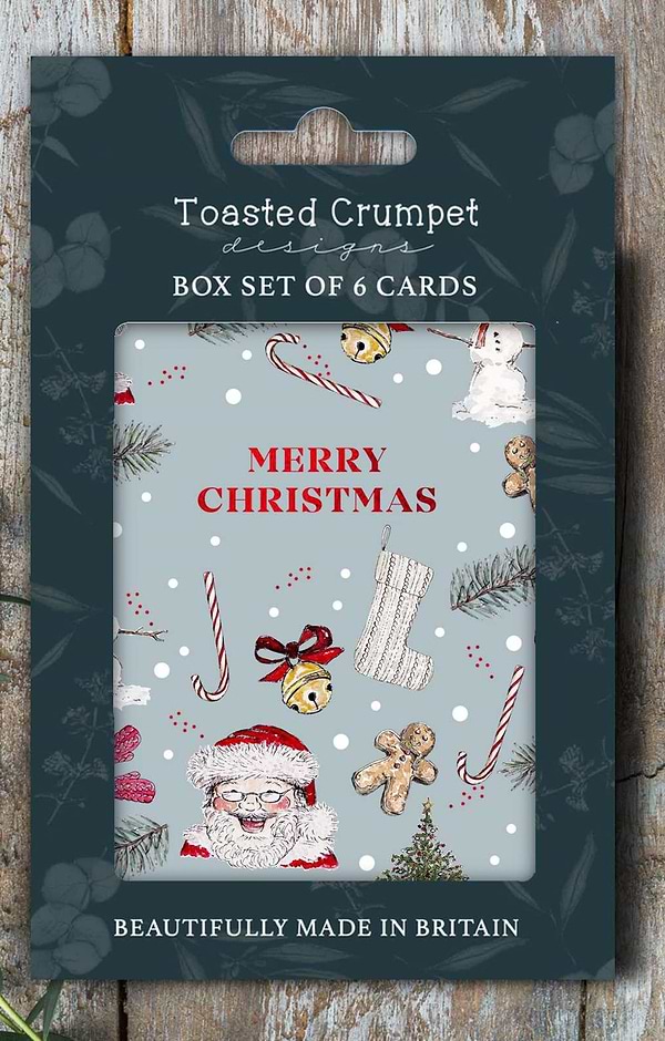 Toasted Crumpet Set of Six Christmas Cards