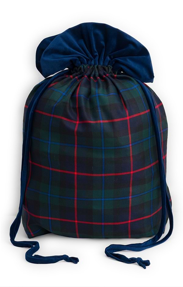 House of Bruar Plaid Christmas Sack