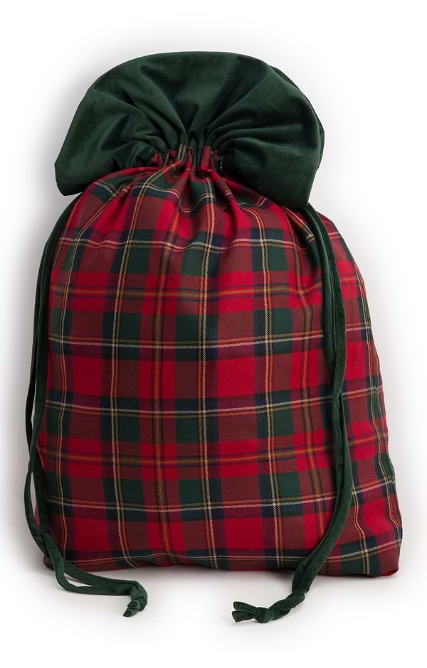 House of Bruar Plaid Christmas Sack