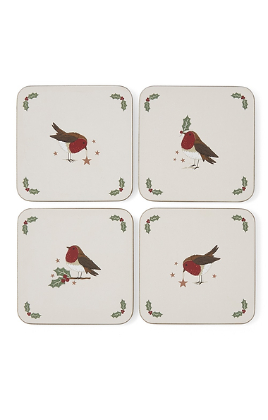 Cooksmart Robins Retreat Set Of Four Coasters