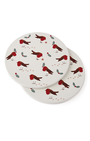 Cooksmart Robins Retreat Set Of Two Trivets