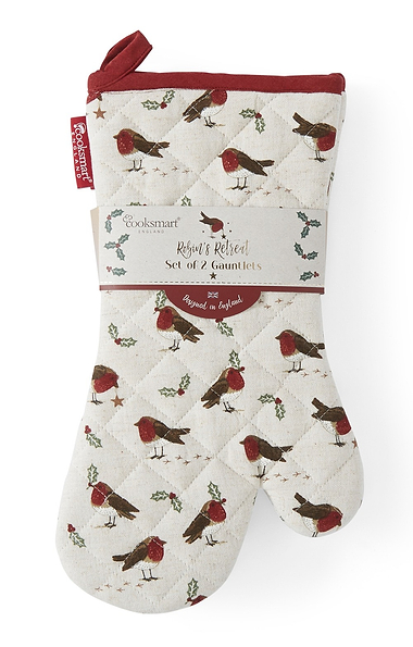 Cooksmart Robins Retreat Pack Of Two Gauntlets