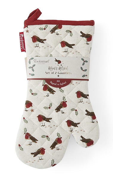 Cooksmart Robins Retreat Pack Of Two Gauntlets