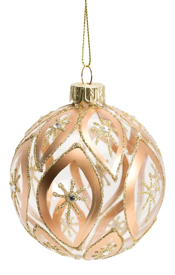 Glass Festive Christmas Bauble