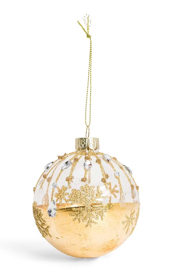 Glass Festive Christmas Bauble