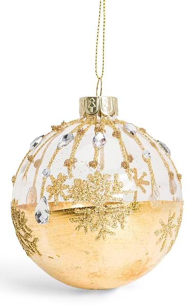 Glass Festive Christmas Bauble
