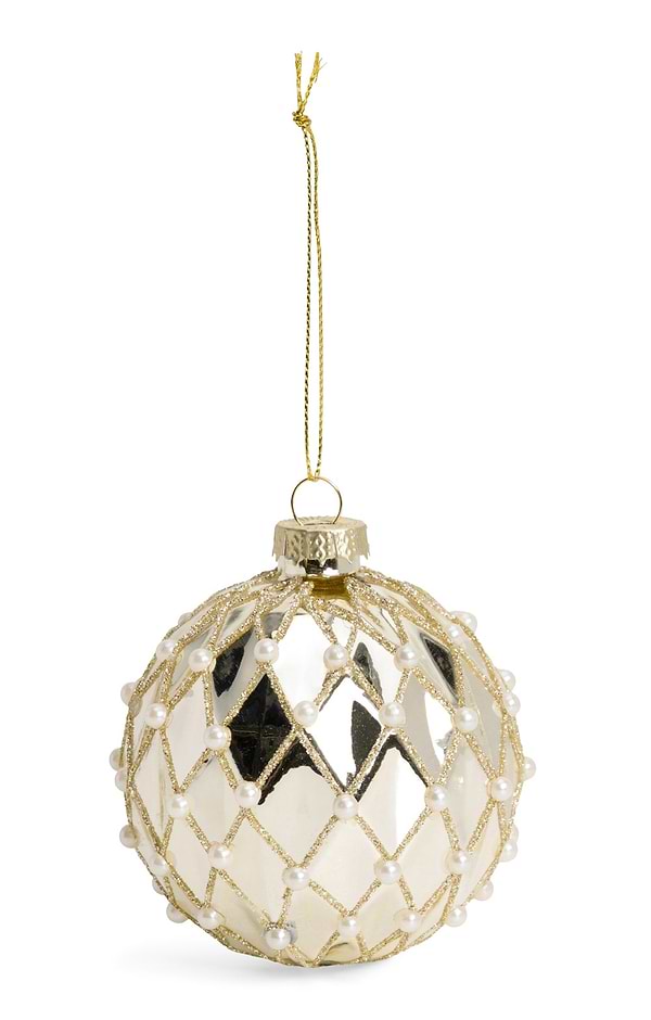 Glass Festive Christmas Bauble