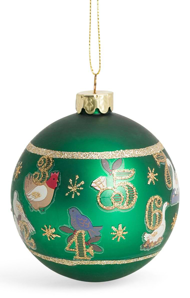 Glass Festive Christmas Bauble