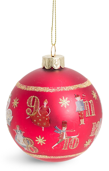 Glass Festive Christmas Bauble