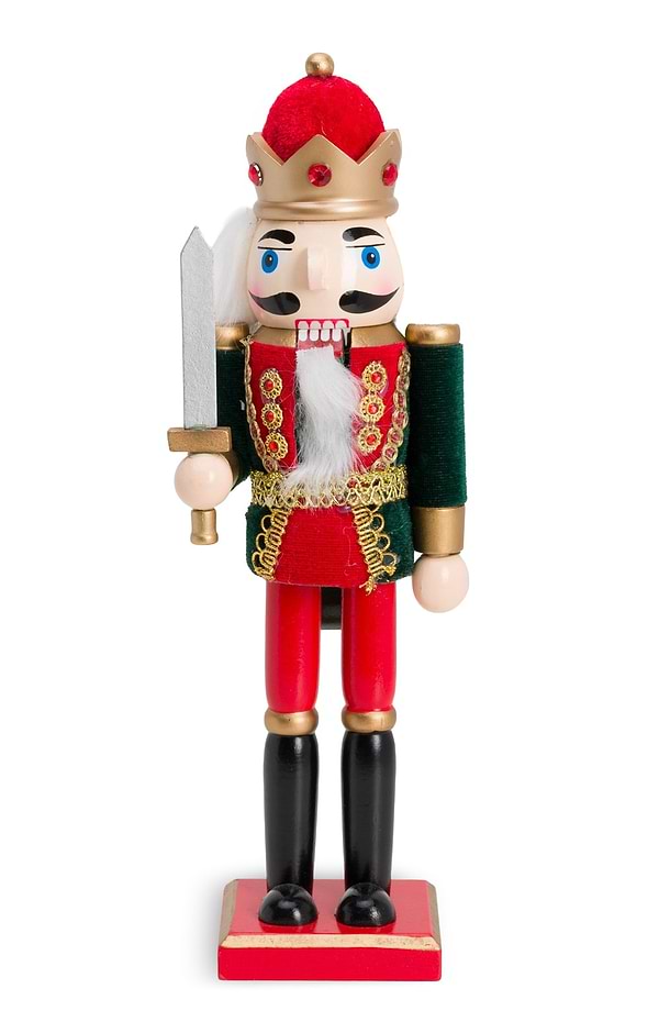 Traditional Wooden Nutcracker Ornament