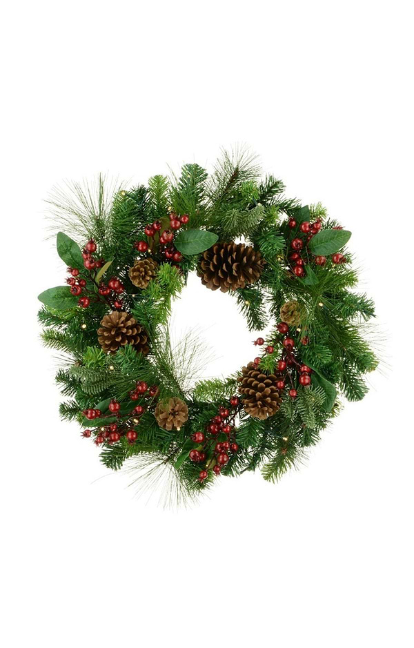 Faux Foliage 60cm Wreath