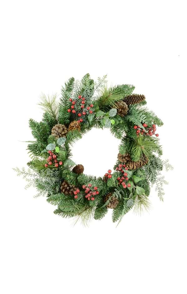Faux Foliage 60cm Wreath
