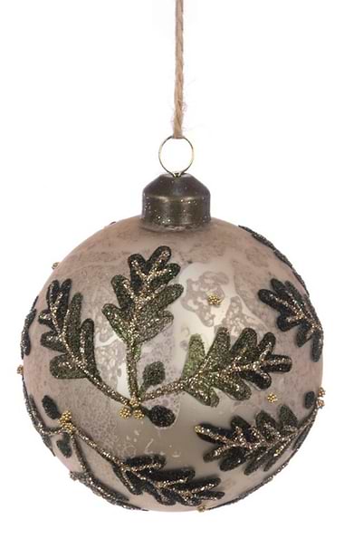 8cm Glass Bauble