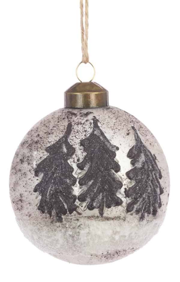 8cm Glass Bauble
