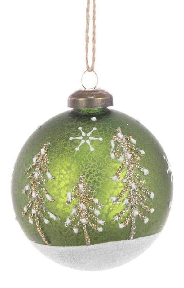8cm Glass Bauble