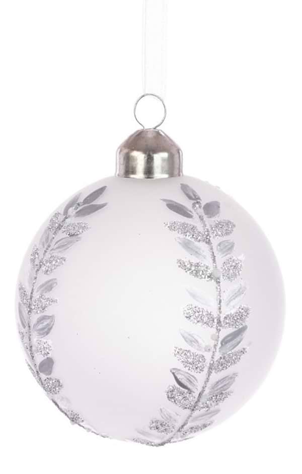 8cm Glass Bauble