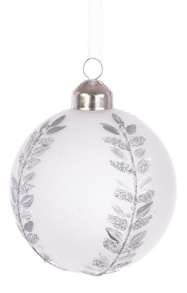 8cm Glass Bauble