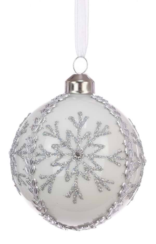 8cm Glass Bauble
