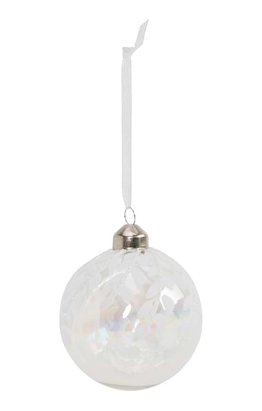 8cm Glass Bauble