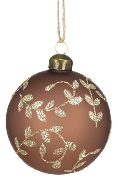 8cm Glass Bauble