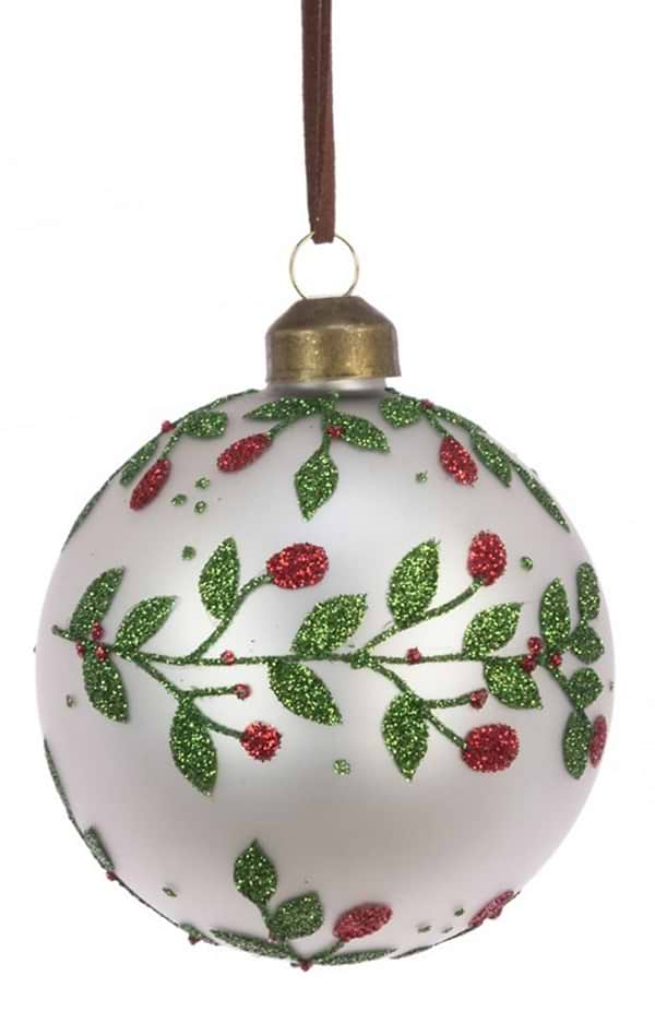 8cm Glass Bauble