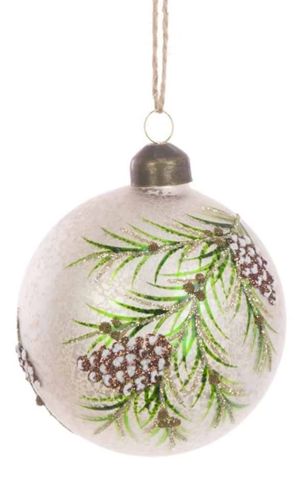 8cm Glass Bauble