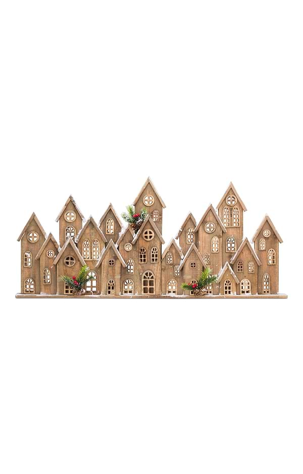 Wood House Wall Scene