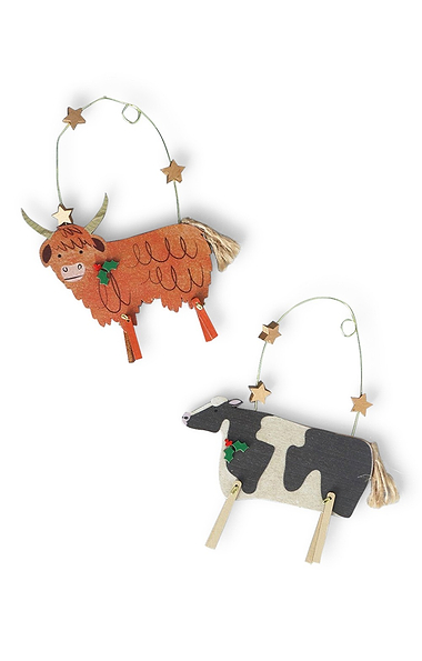 Wooden Countryside Themed Hanging Decoration
