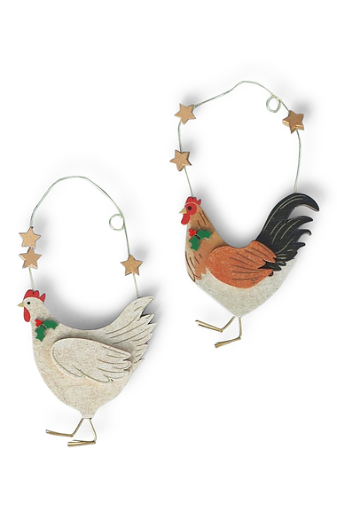 Wooden Countryside Themed Hanging Decoration